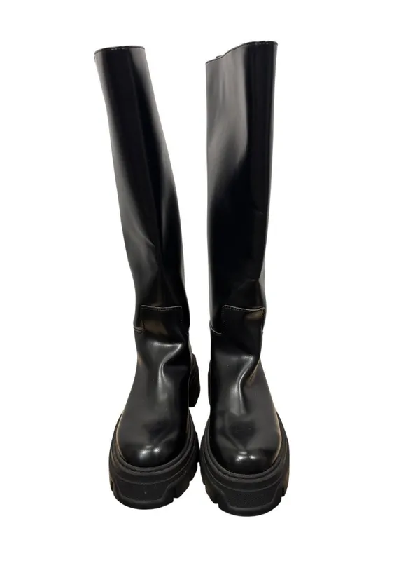 H&M Chunky Knee High Lug Sole Boots Size 7 - Image 5