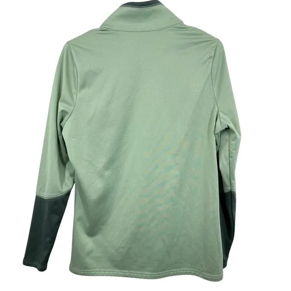 The North Face Womens Long Sleeve Pullover Quarter Zip Top Sage Green Outdoors‎ - Image 7