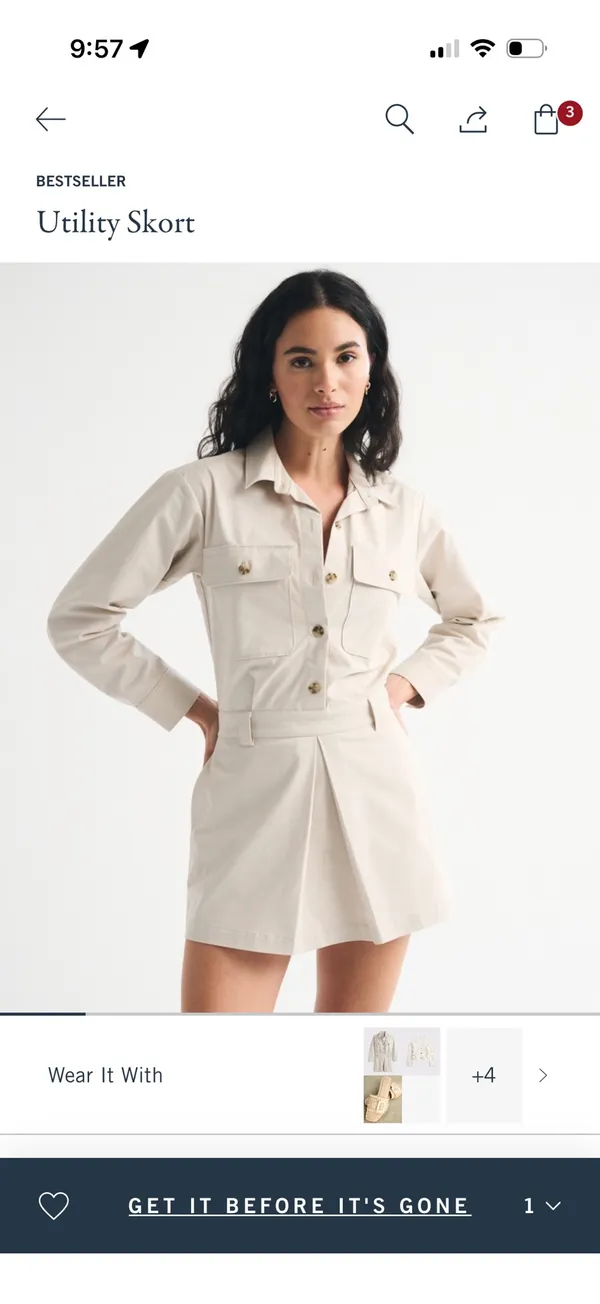 Abercrombie utility skort - Image 2