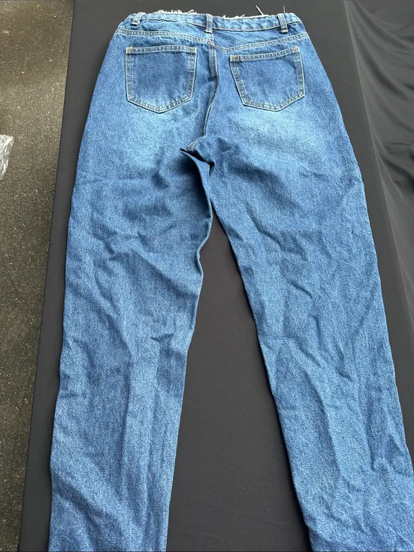 Missguided Relaxed Blue High-Rise Women's Jeans -Riot - Image 4