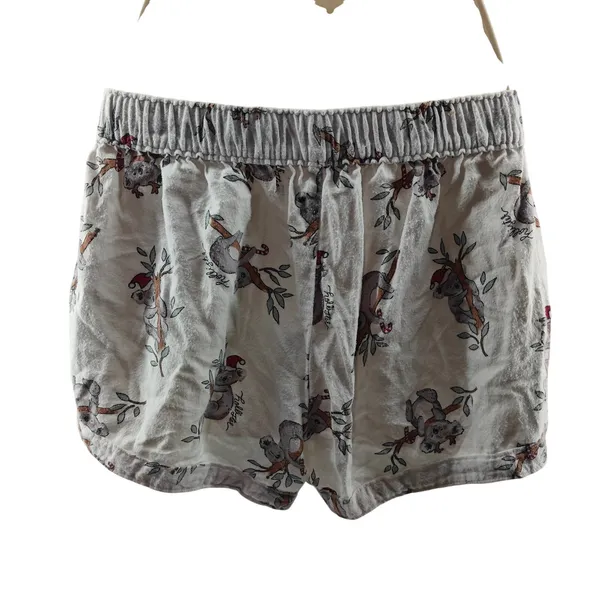 Hollister Holiday Koala Candy Cane Festive Hat Sleep Shorts Womens Small - Image 3
