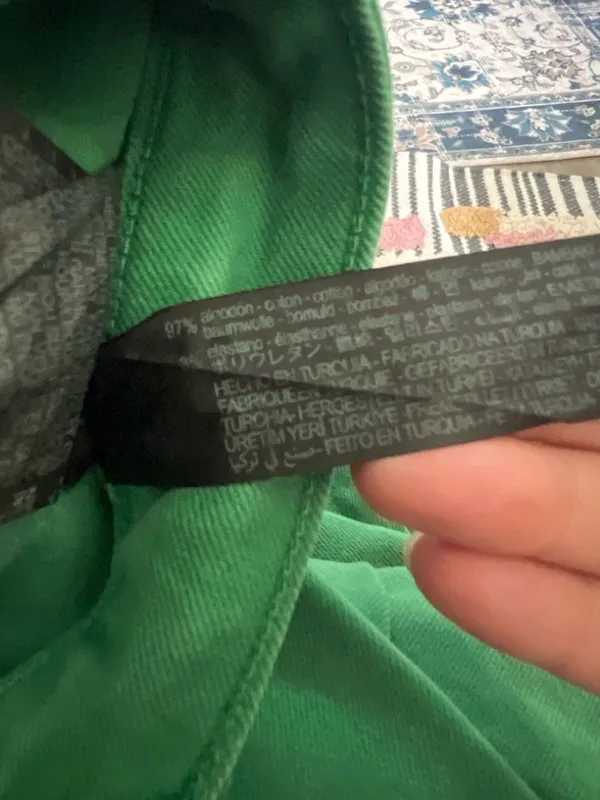 Zara Green Straight-Leg‎ Jeans size 6 - Image 10