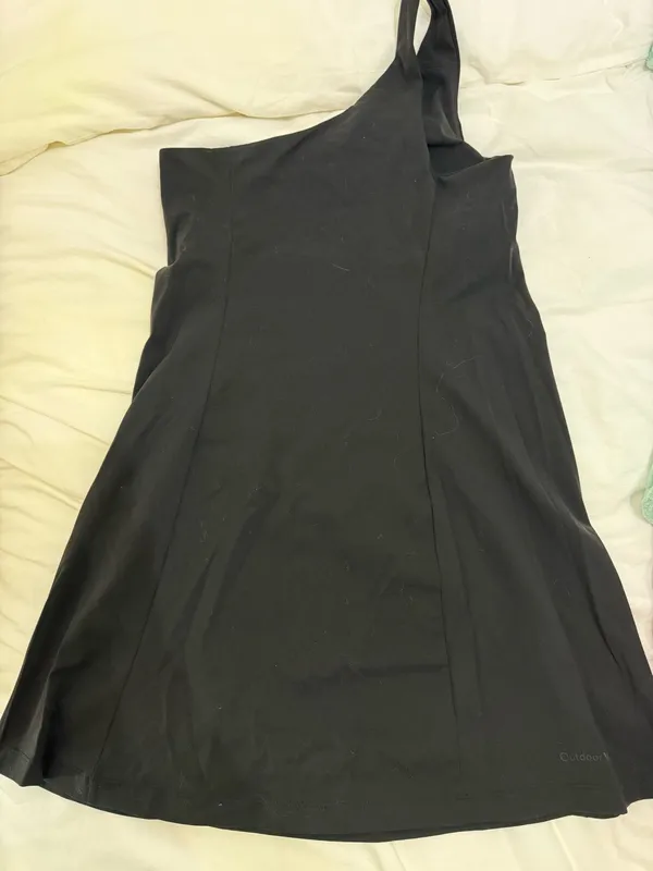 Black Outdoor Voices One-Shoulder Exercise Dress - Image 2