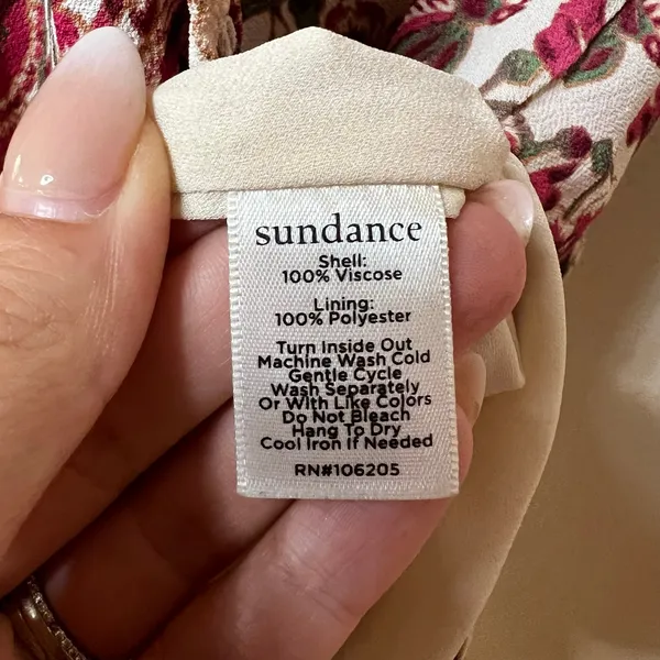 Sundance Amandine Garden Ruffled floral Maxi Dress WOMENS MEDIUM - Image 6