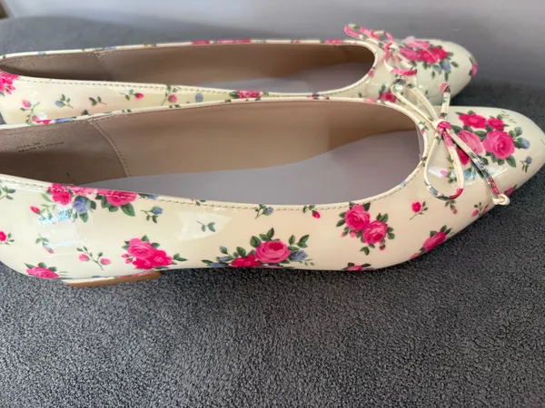 NWOB For Love & Lemons Size 38 / 7.5 Flats Floral - Image 5