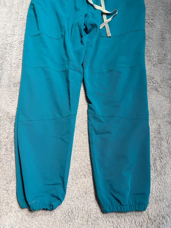 Figs pacific blue Teal Drawstring Jogger scrub Pants M/P - Image 2