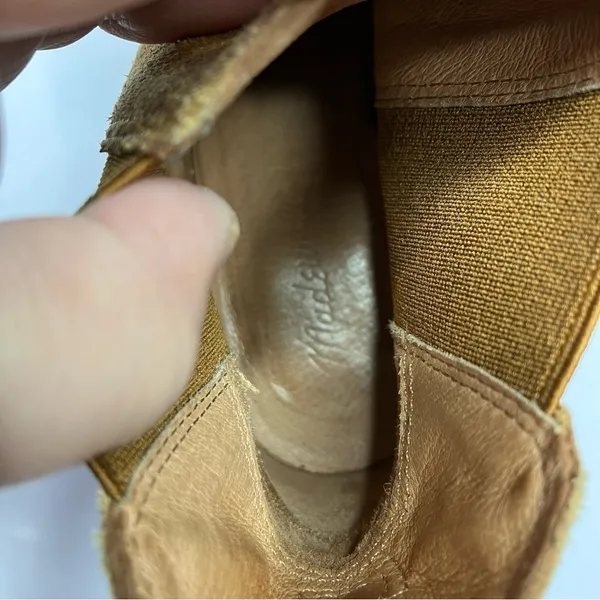 Madewell the Regan Boots pull on suede cognac‎ size 8 - Image 6