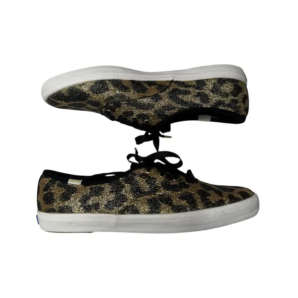 Keds x Kate Spade Leopard Glitter Champion Sneakers Size 7 - Image 7