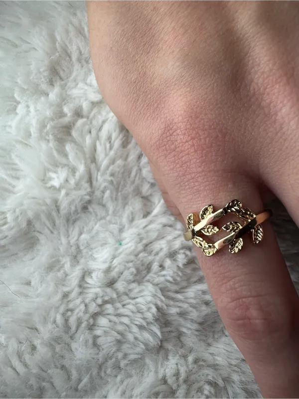 Gold Leaf Wrap Ring - Women Jewelry - Image 5