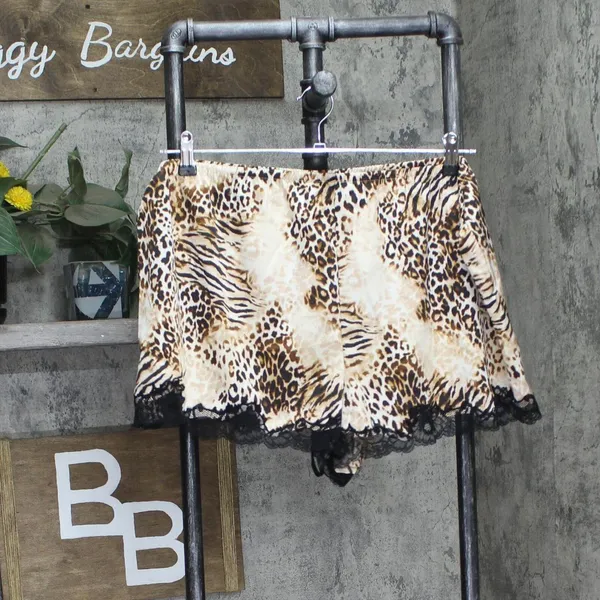 NWT INC International Concepts Shortie Pajama Set 2-Piece Mixed Animal Brown 2XL - Image 6