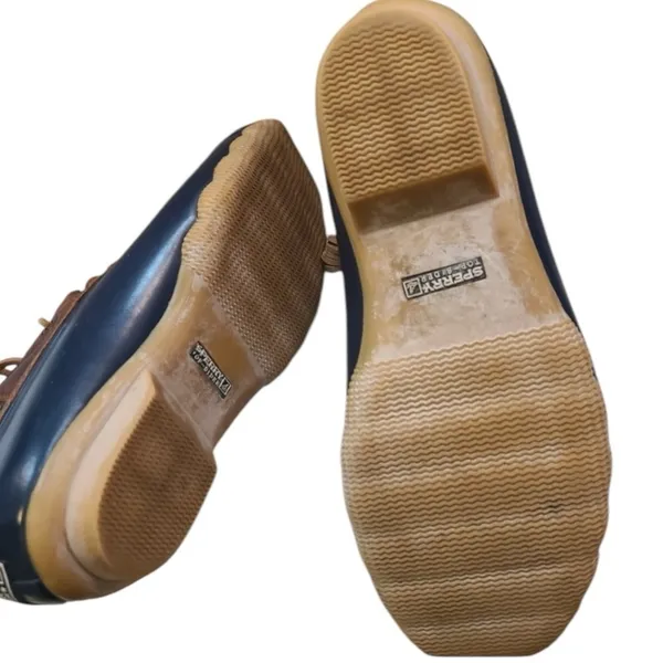 Sperry Saltwater Duck Boots Blue and‎ Brown Size 5M - Image 5