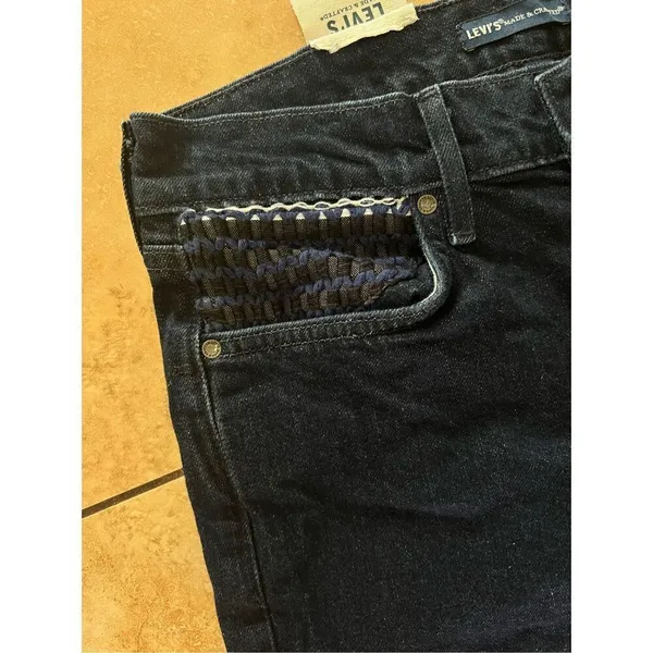 Anthropologie x Levi’s Made & Crafted Stem Flare Blue Jeans Mid-Rise 28 $198 - Image 9