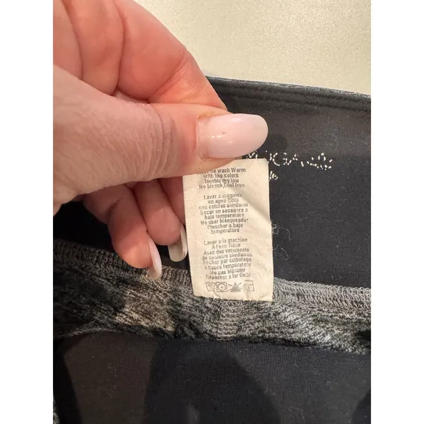 Beyond Yoga‎ Womens Gray Heathered Leggings Strappy Ankle Size S - Image 5