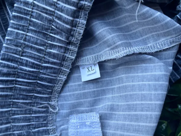 Striped pants Blue Size XL - Image 7