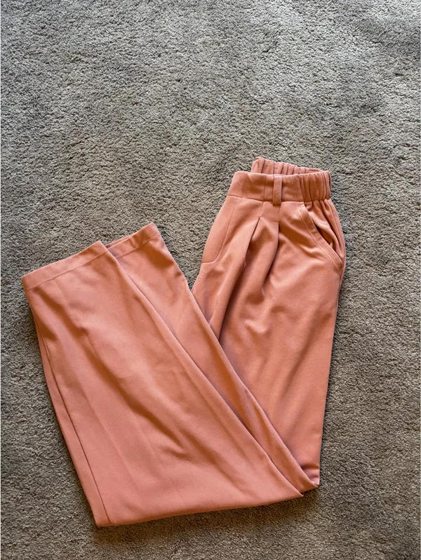 Halara Pink / Salmon Colored Work Pants - Image 3