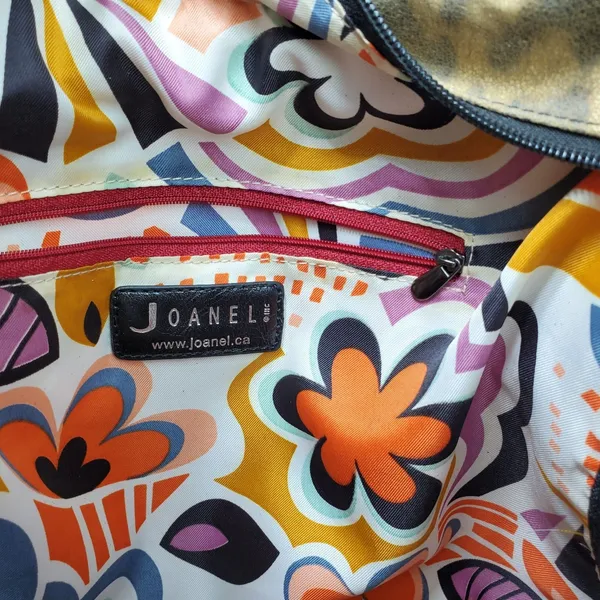 Joanel Faux Snakeskin Leopard Tote Handbag‎ Studs Shoulder Bag Y2K - Image 4
