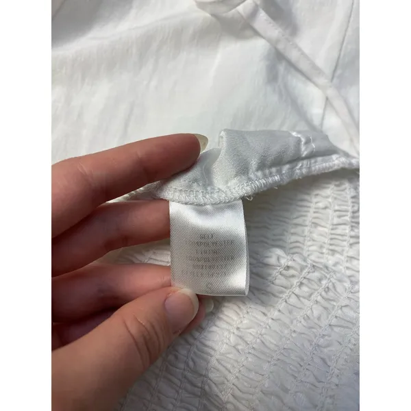 Anna Grace White Puff Sleeve Mini‎ Dress Size S - Image 6