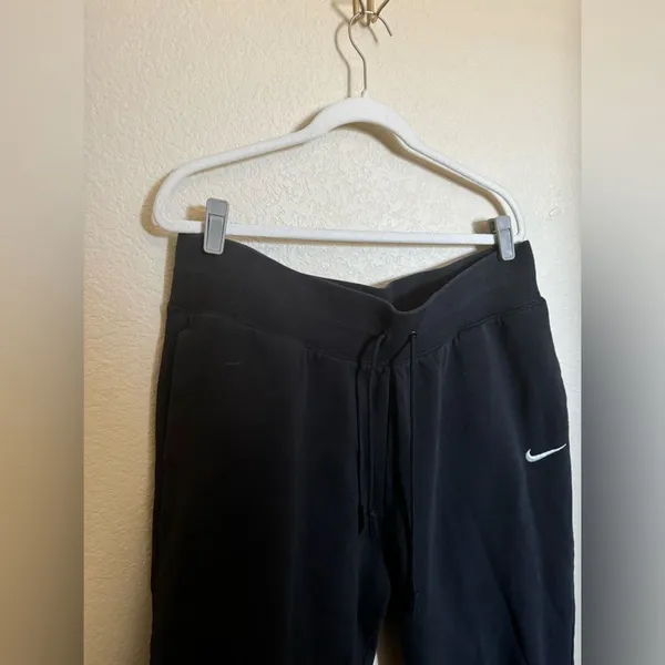 NIKE Terry Jogger Tapered Leg Pant Sz XL in Black Womens Plus‎ Size - Image 2