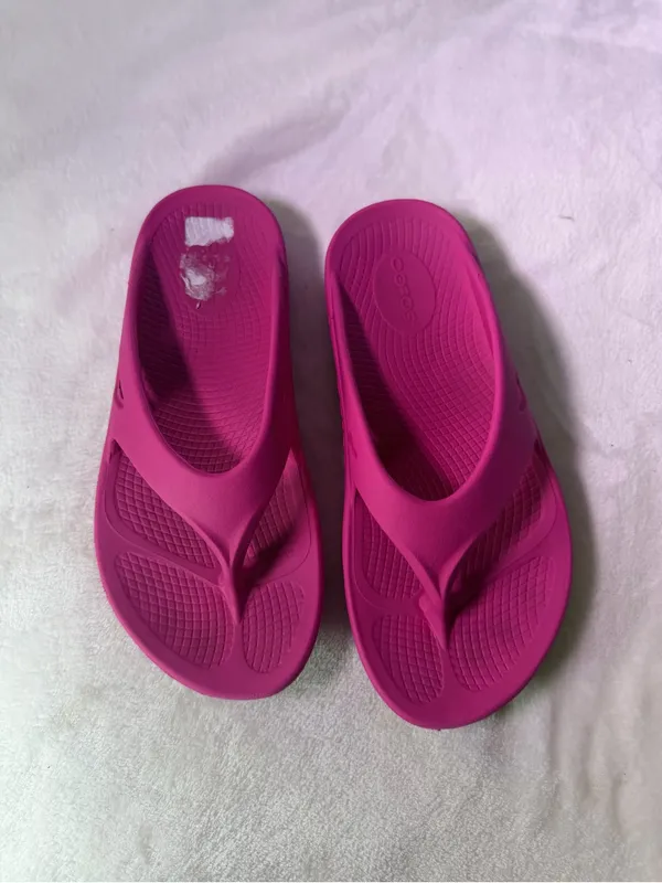 Women’s Hot Pink Comfort Flip Slide Sandals - Image 5