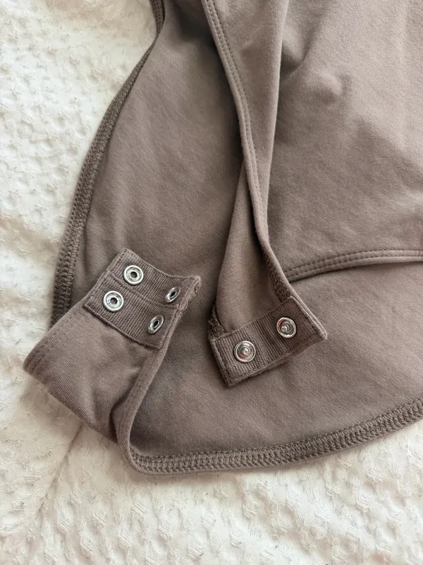 Old Navy Brown Long Sleeve Bodysuit - Image 2
