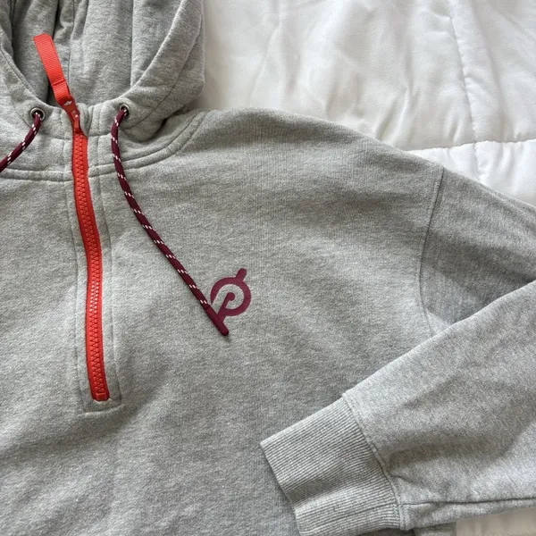 Peloton Womens Small Jacket Hoodie Sweatshirt 1/4‎ Zip Pullover Workout Athletic - Image 2