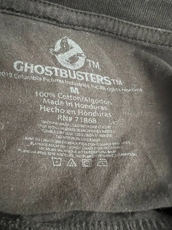 Ghostbusters Black T-Shirt with Green Slime Design - Image 4