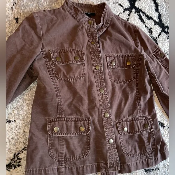 Brown denim jacket Size M - Image 4