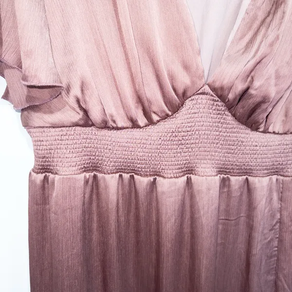 Baltic Born Rosy Pink Brown Prague Satin Maxi Dress Size XXXL NWT - Image 5
