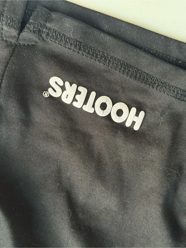 Hooters Y2K Authentic Black Ultra Mini Shorts Size XS - Image 3