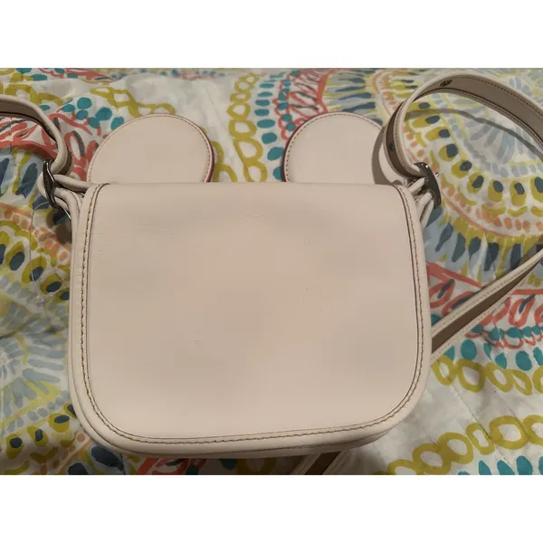 Disney x Coach Patricia Saddle Crossbody With Mickey Mouse Ears Bag Chalk - Image 6