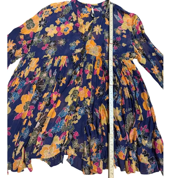 Free‎ People Everything and More Floral Tunic Dress Sz XS - Image 9