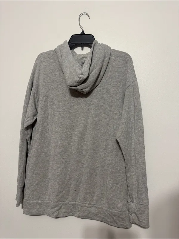 Aerie Light Gray Hooded Pullover Sweatshirt - Image 7