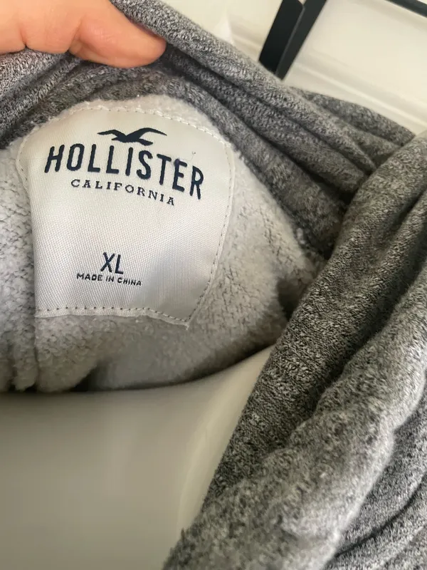 Hollister Men’s Hoodie Grey XL - Image 5