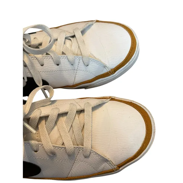 Nike Court Legacy White Black Desert Ochre Leather Sneakers Casual Lace-Up Shoes - Image 7