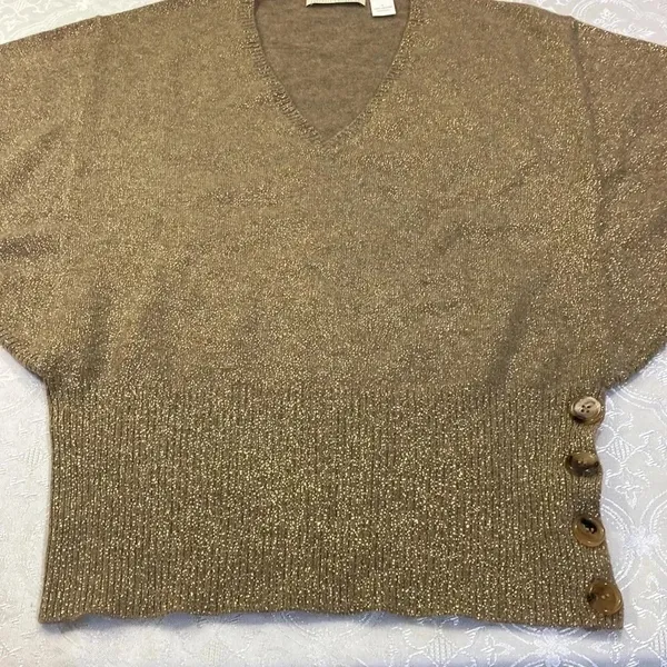 Neiman Marcus cashmere collection women blouse L - Image 4