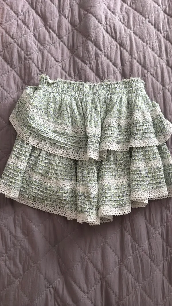 Aerie Floral Ruffle Skirt - Image 3