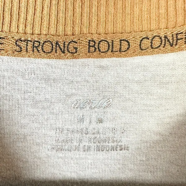 Aerie Oversized Coziest Desert Sweatshirt Size Medium Soft Velour Crewneck - Image 3