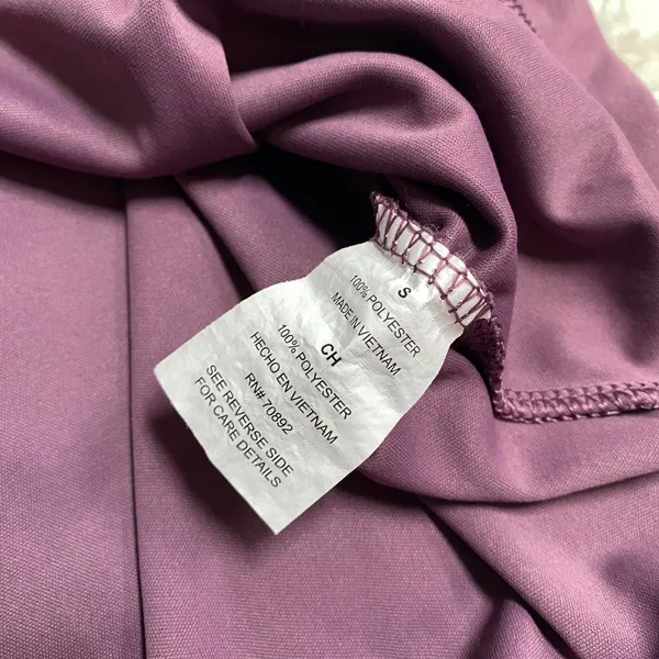 Al1ve Activewear Top Plum Ash Purple Mesh Panel Long Sleeve Pullover - Image 6