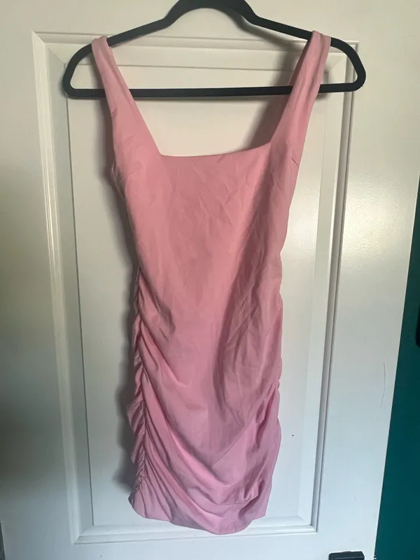 Tiger Mist Pink Mini Dress - Image 3