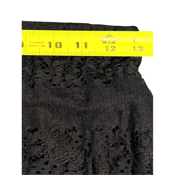 Lily White Vintage Whimsigoth Black Sheer Lace Maxi Skirt Size S Fairy Grunge Dark Coquette - Image 3