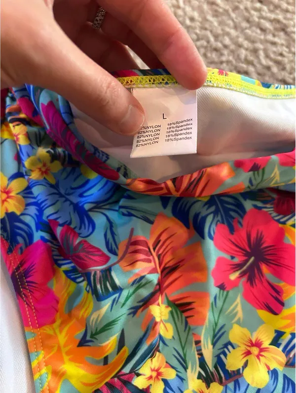 CD07 woman size L swimsuit bathing suit bottom large high waist - Image 4