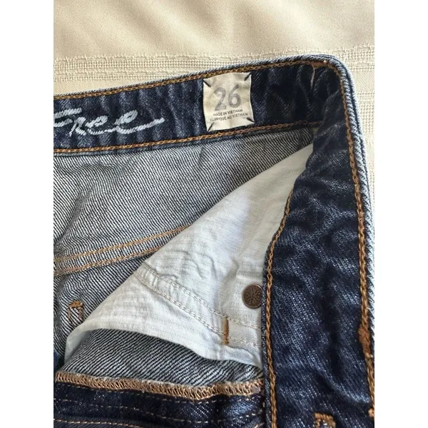 Free People High Waist Bailey Denim Mini skirt 26 - Image 11