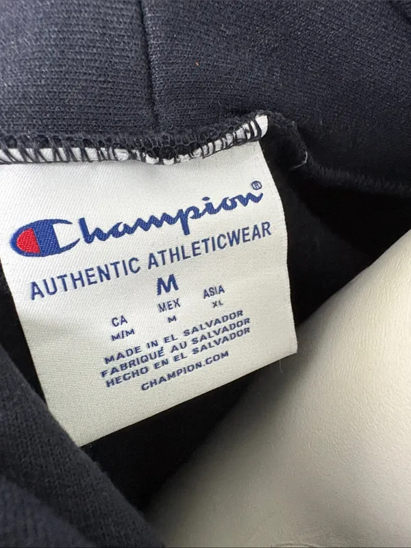 College Corner UNCW Wilmington hoodie navy blue champion medium - Image 4