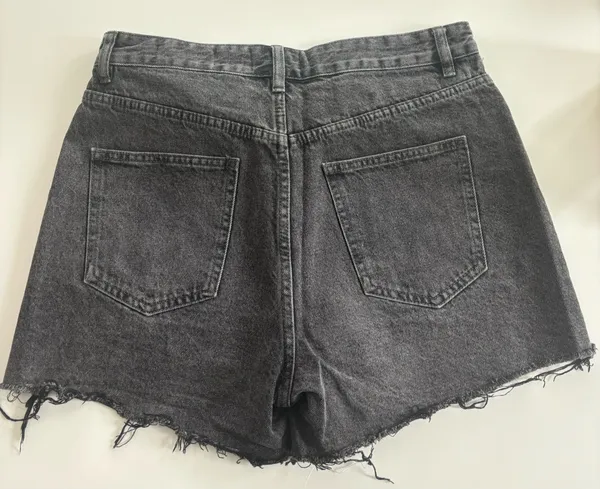 Black Denim Shorts - Image 3