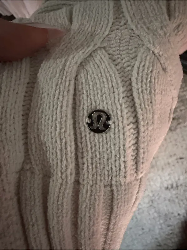 lululemon athletica Cream Cable-Knit Crewneck Sweater - Image 6