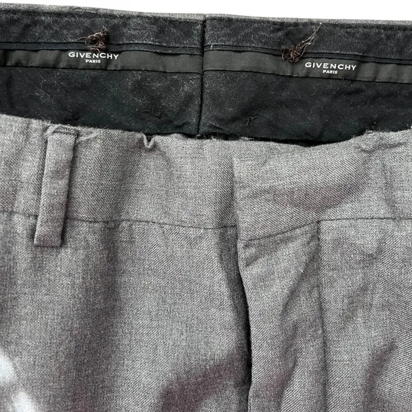 Givenchy Gray Dress Trousers pants professional office wear workwear wool - Image 5