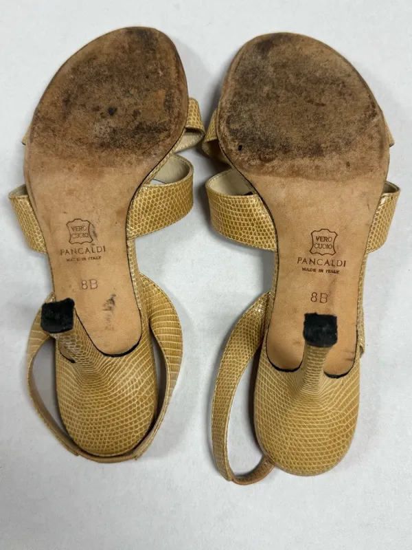 Pancaldi for Diane B Vintage Style Slingback Heels‎ - Size 8. - Image 11
