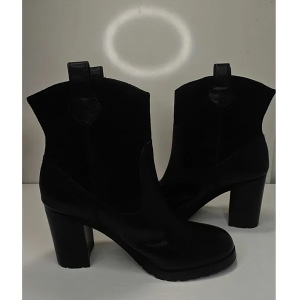 Black leather Western Boot sz 8.5 - Image 5