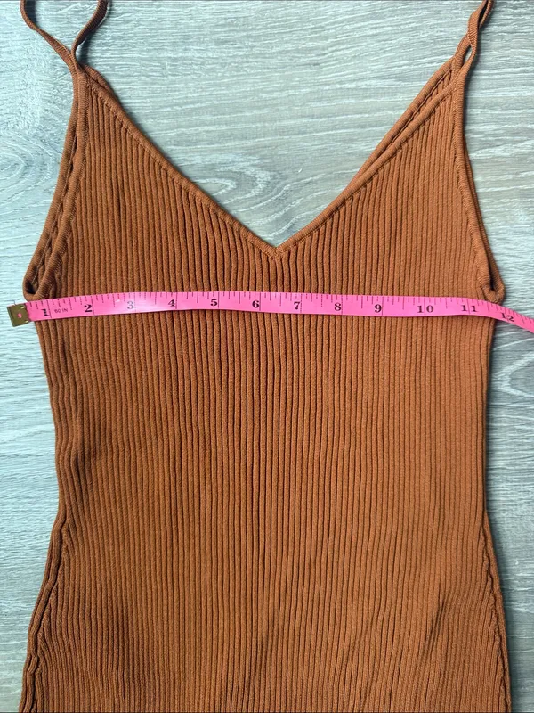 STAUD Pleasanton Crochet Trimmed Ribbed-Knit Cotton Midi Dress XL - Image 10