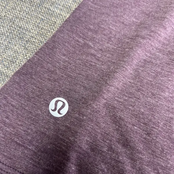 Lululemon‎ Tied To It Tank Black Cherry Heathered Open Back Yoga Top - Image 3